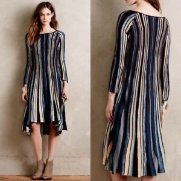 MOTH / ANTHROPOLOGIE / Nora Midi Swing Dress - Picture 1 of 10